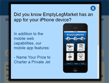 Tablet Screenshot of emptylegmarket.com